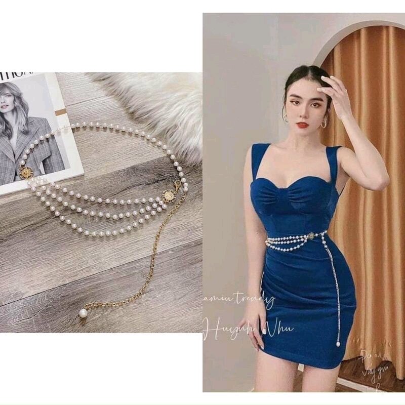 🌸 Dây nịt nữ xích 🌿 Freesize móc cài tuỳ chỉnh 🌿