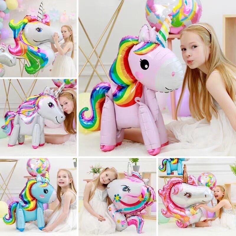 Bóng ngựa pony 4D trang trí sinh nhật, party