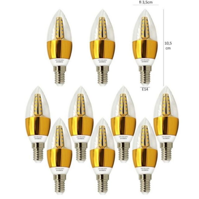 Bóng led/Bóng nến 5W /Ánh sáng Vàng