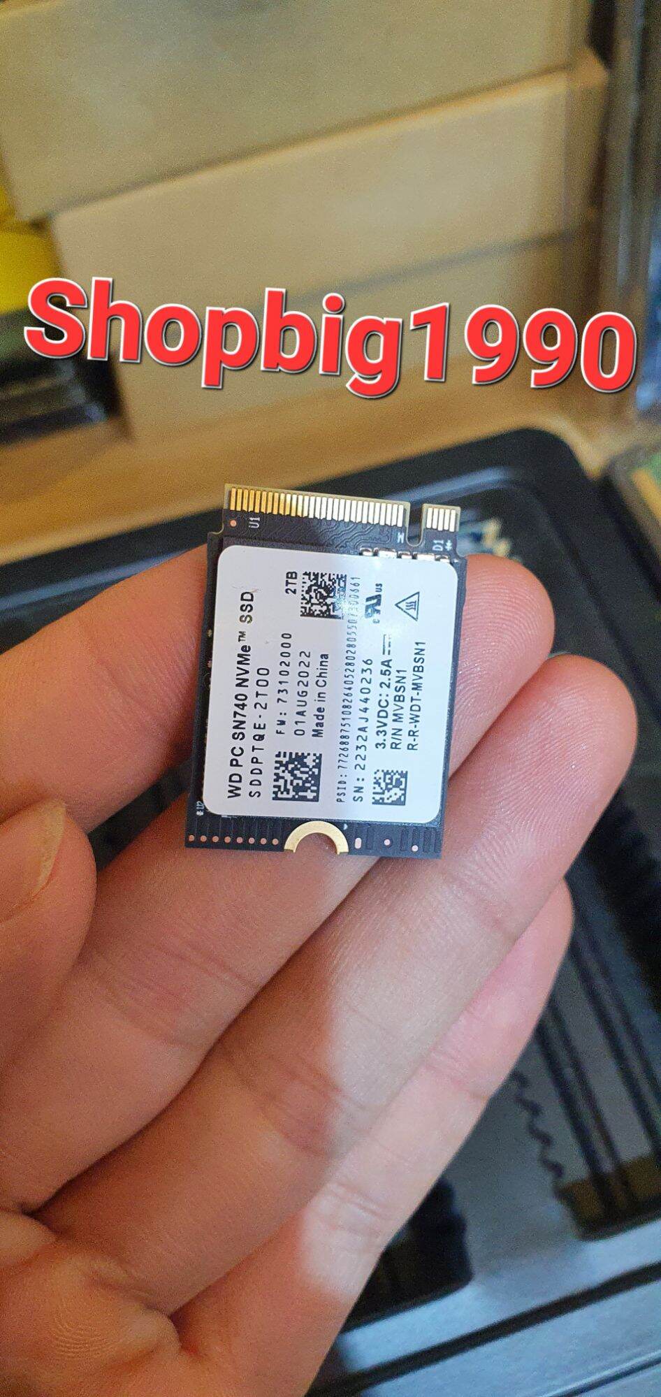 Ổ cứng SSD 2230 WD SN740 - 512GB 1TB 2Tb M2 NVMe - PCIe Gen4x4 thumbnail