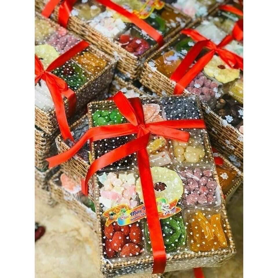 KHAY MỨT TẾT 12 Ô ĐỦ VỊ SIÊU NGON