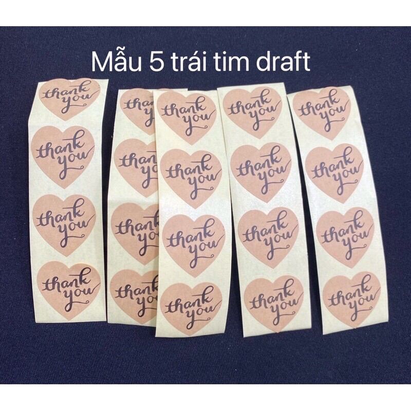 [HCM]Sticker in chữ Thank You (set 20 tem)