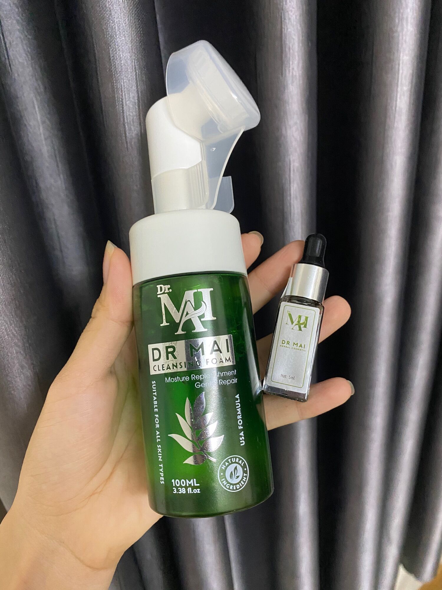 Combo Dr Mai 2 món sữa rửa mặt và serum