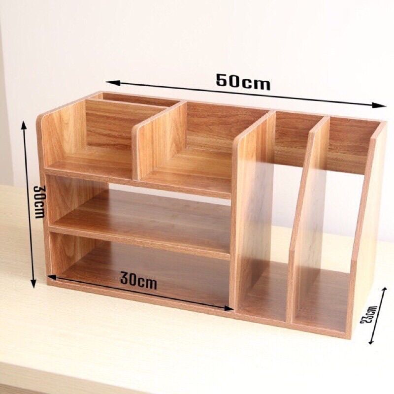 Kệ sách để bàn lắp ghép, tủ hồ sơ để bàn đa năng