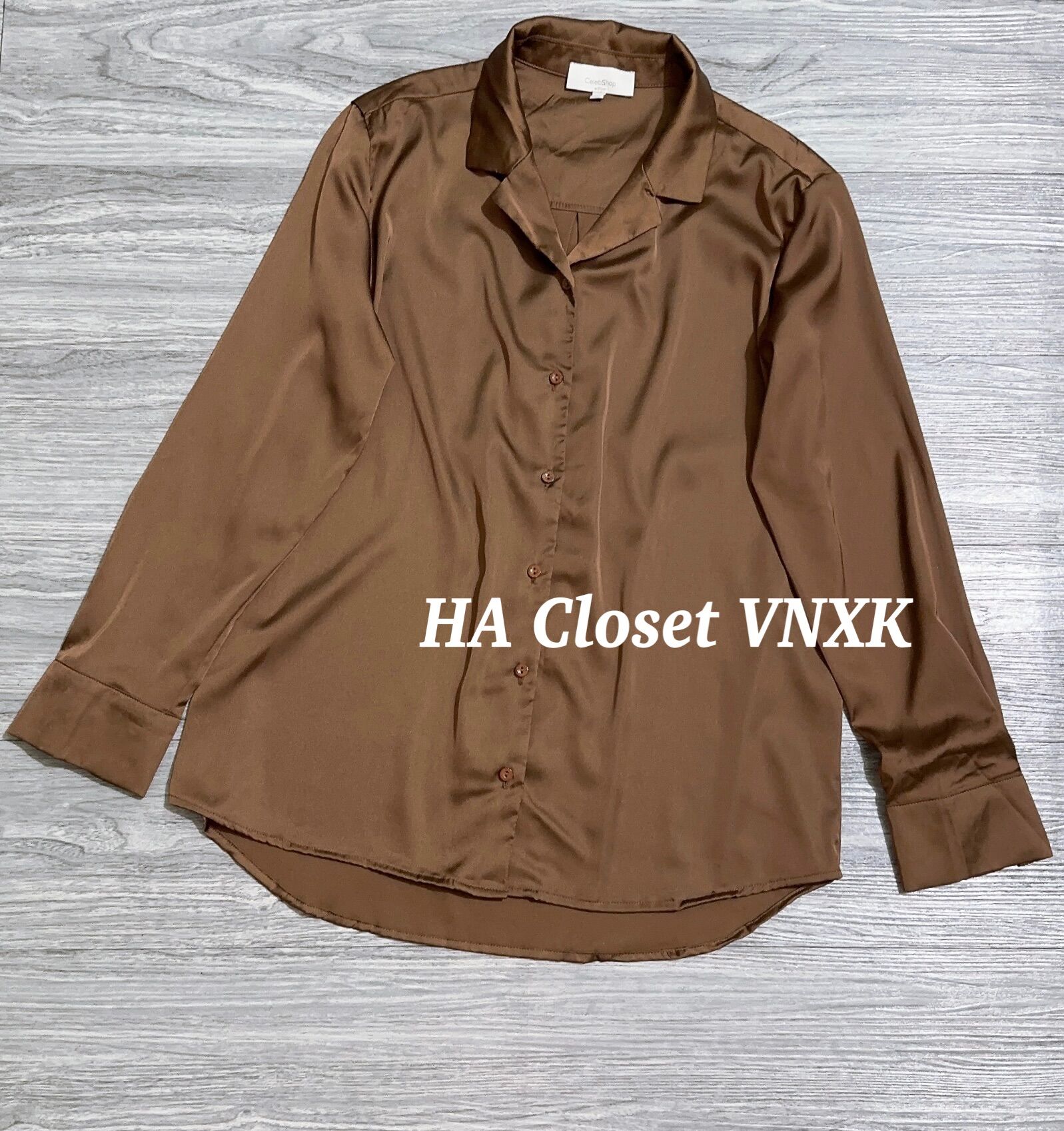 Áo Sơ Mi Lụa Công Sở Xuất Hàn