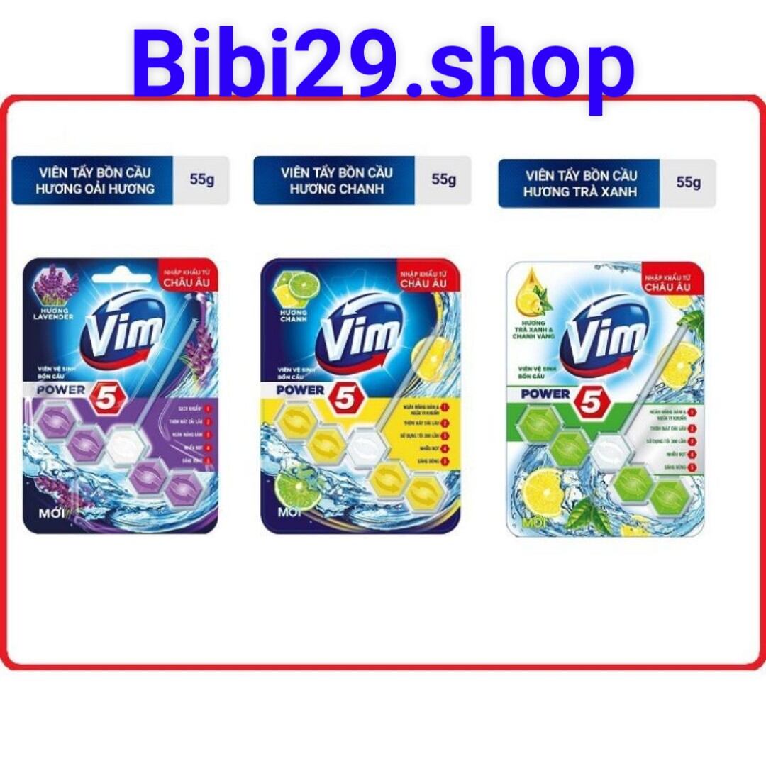 Viên treo bồn cầu thơm mát power khử mùi thơm mát 55g