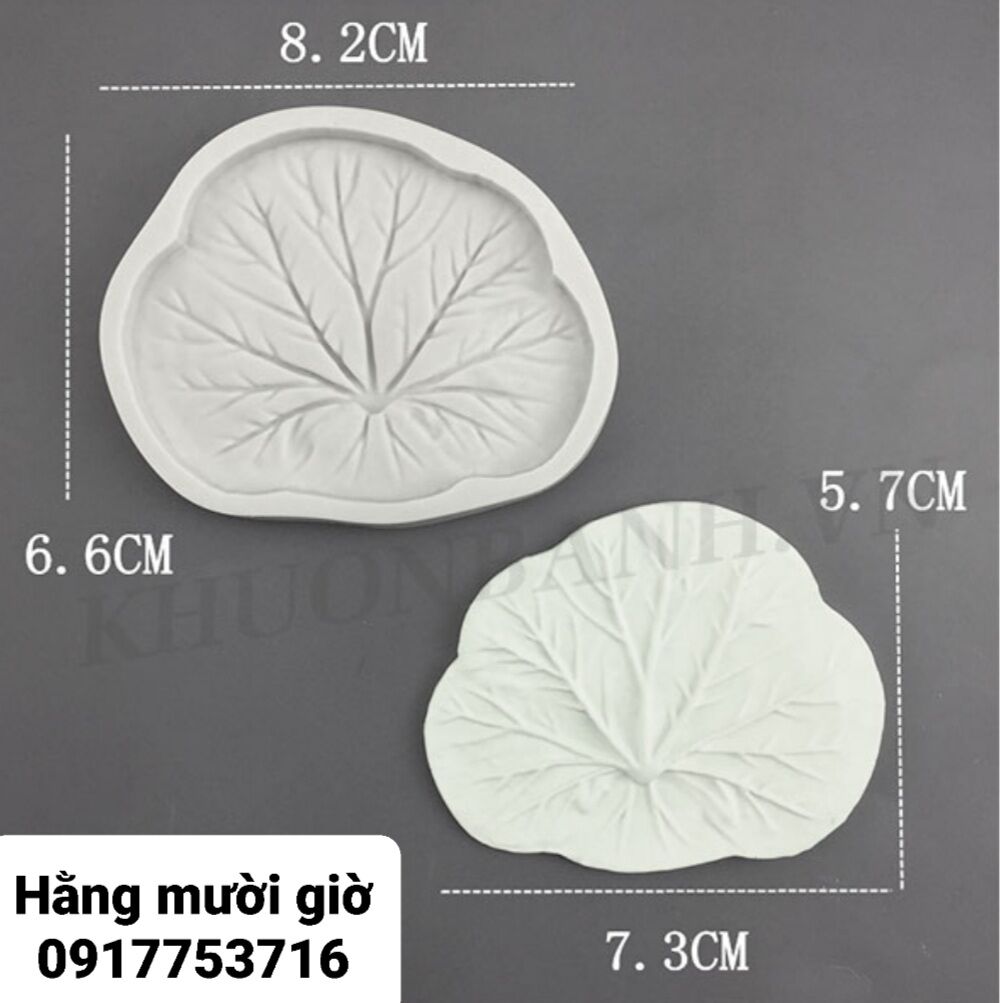 Khuôn silicon 4 lá sen