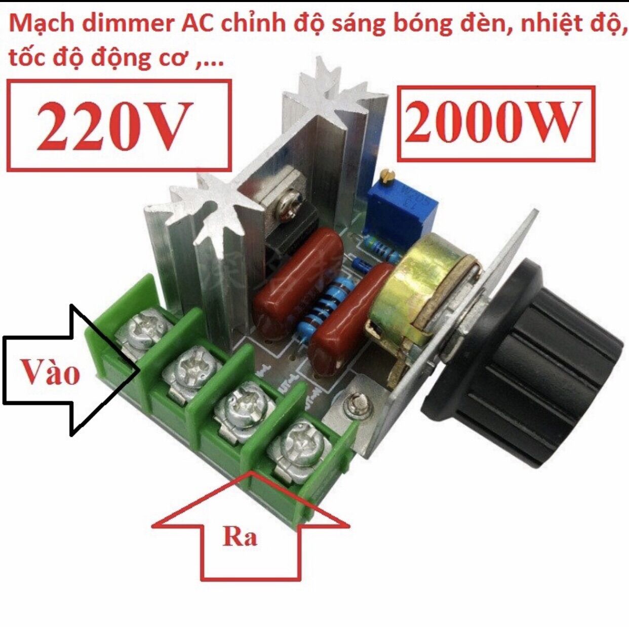 5 mạch điều tốc moto 2000w