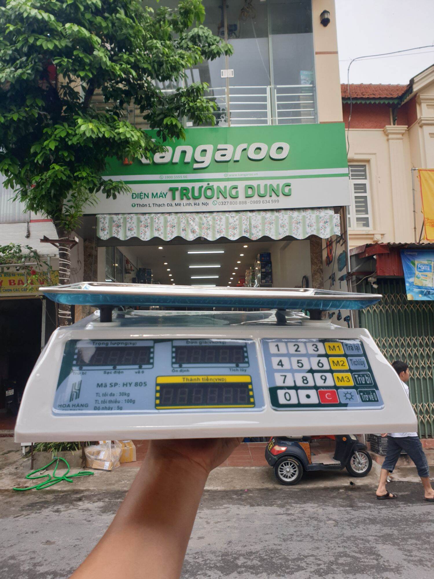 Cân điện tử 30kg hoa hằng giá rẻ
