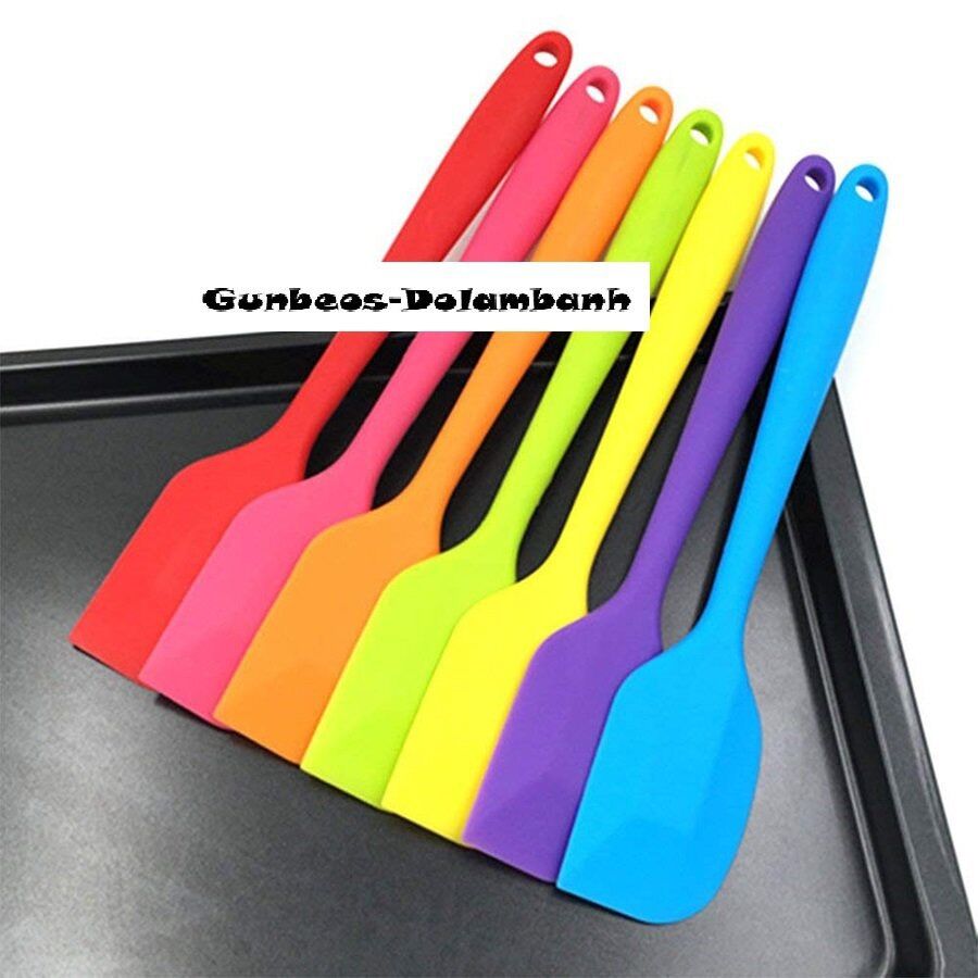 Phới silicon đúc/spatula phới dẹt 21cm - 28cm