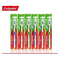 Colgate | Bàn Chải Đánh Răng Colgate Dành Cho Người Lớn, Lông Trung Bình, Dành Cho Nướu Nhạy Cảm, Chăm Sóc Răng Miệng Hàng Ngày, Sử Dụng Tại Nhà, Màu Ngẫu Nhiên, Bộ 6 Chiếc