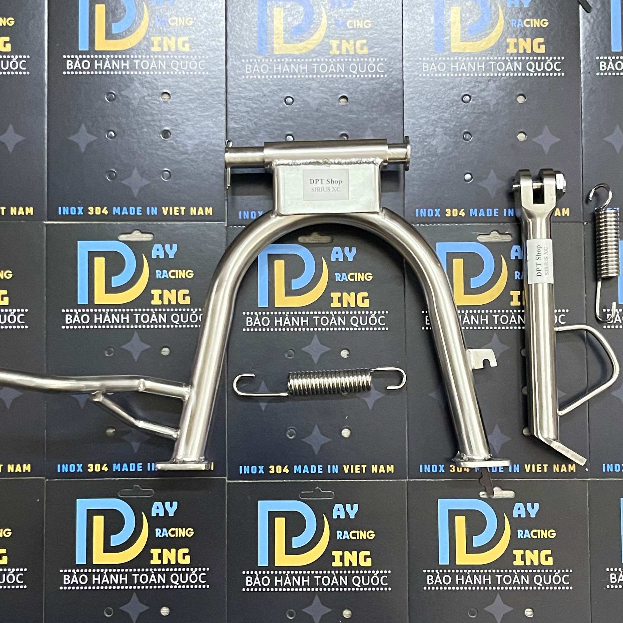 [HÌNH THẬT] COMBO Chống Đứng, Nghiêng Inox304 đã bao gồm phụ kiện dành cho các dòng xe Wave,Vario,Exciter,AB,Vision,...