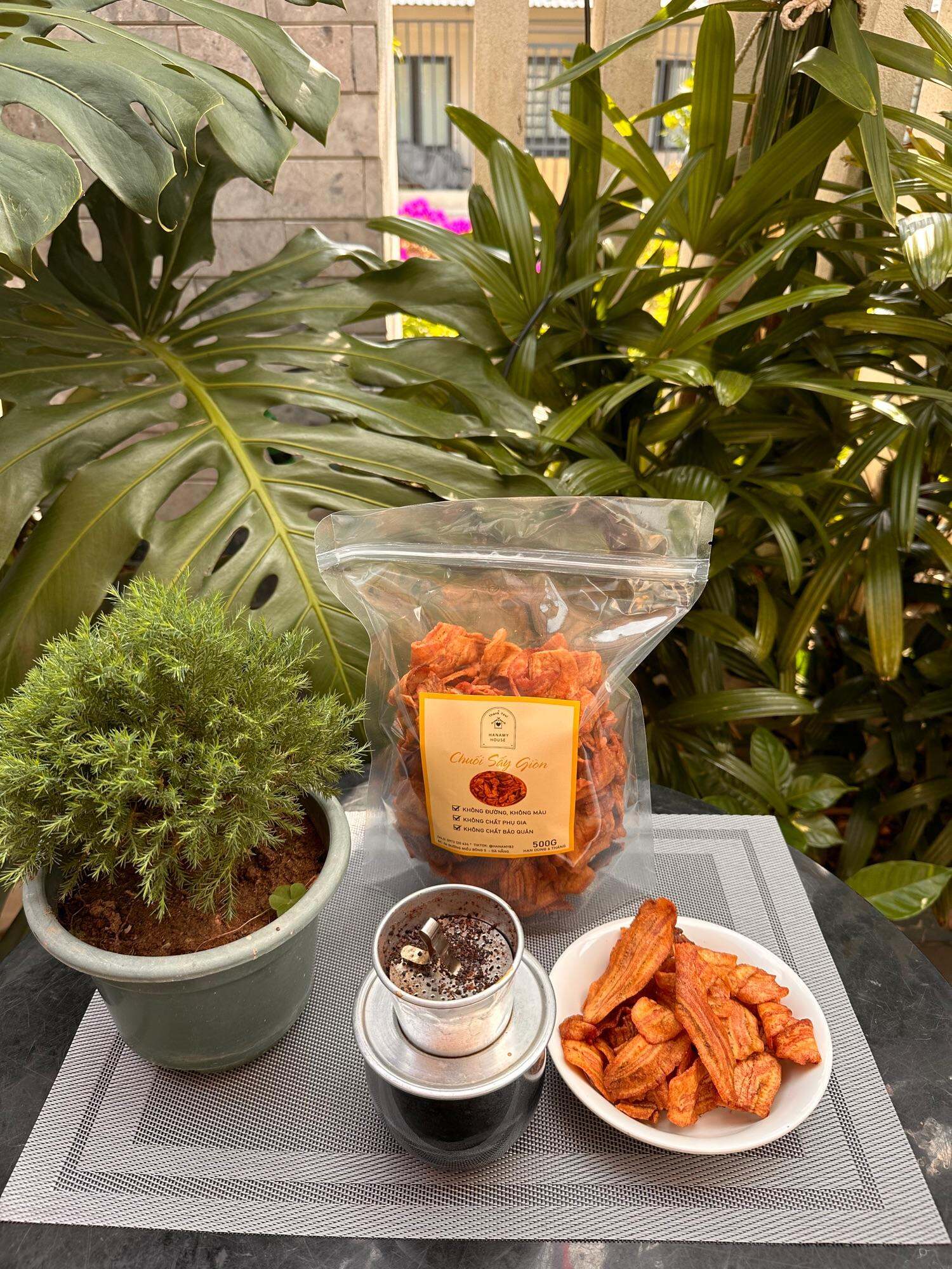 Chuối sấy giòn không đường