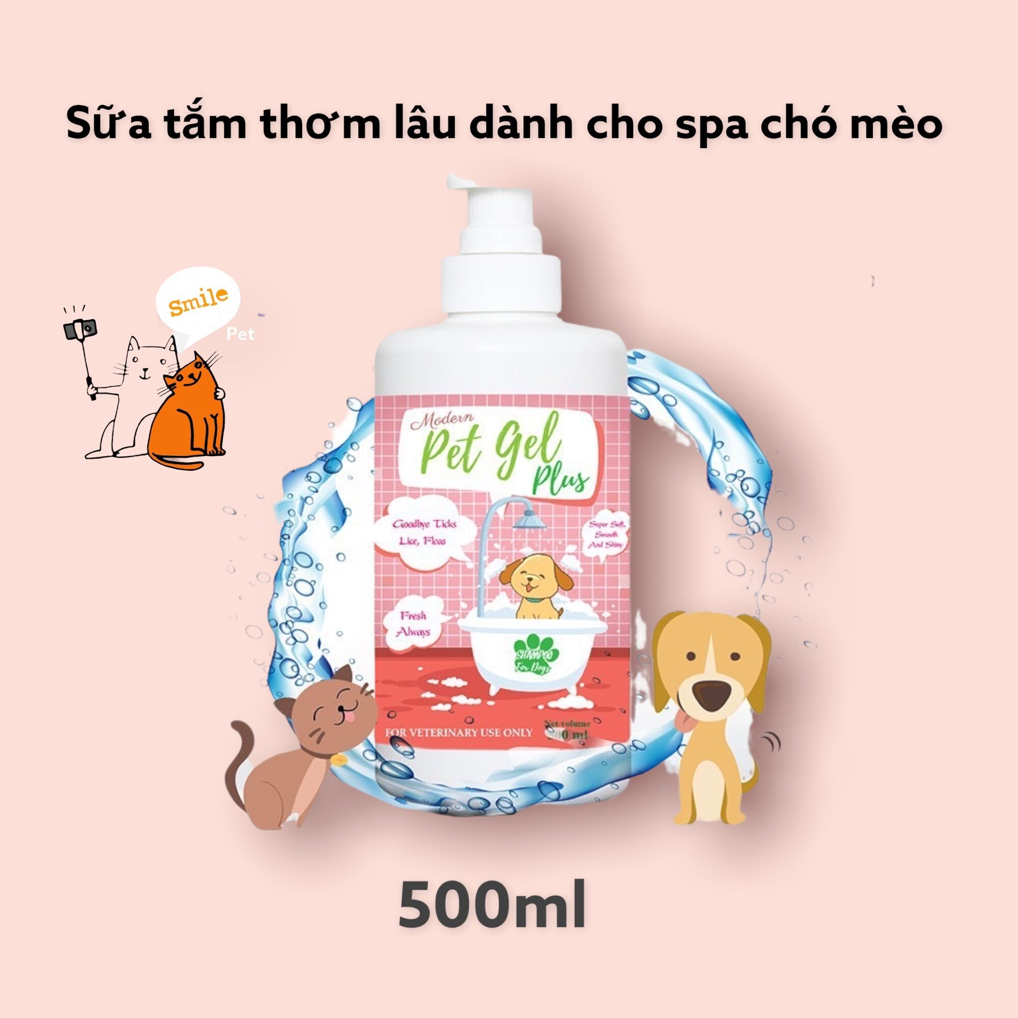 Sữa tắm Pet Gel Plus 400ml được nhập khẩu từ Thái Lan