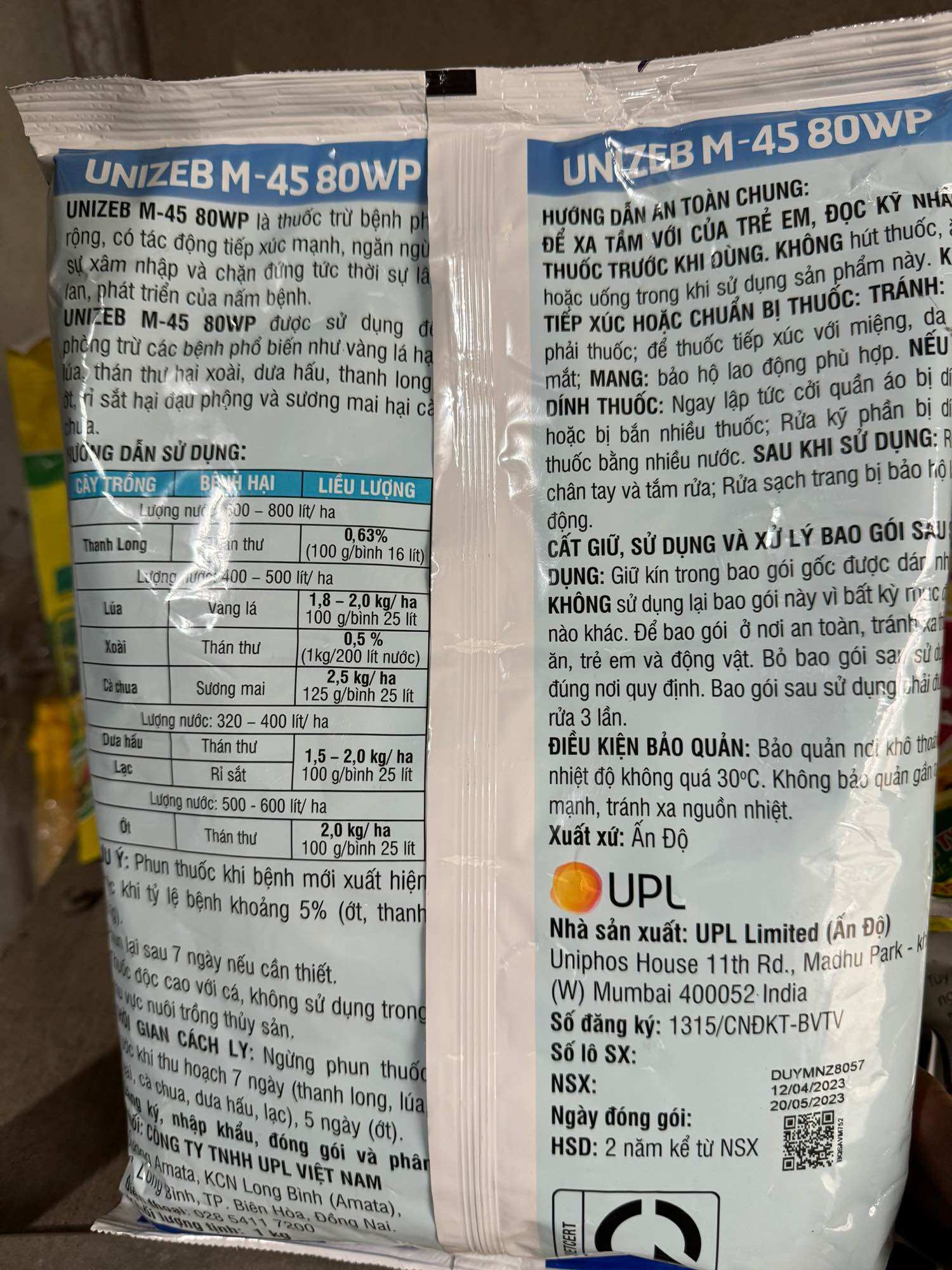 Mancozeb xanh (1kg) Thuốc trừ bệnh bột xanh