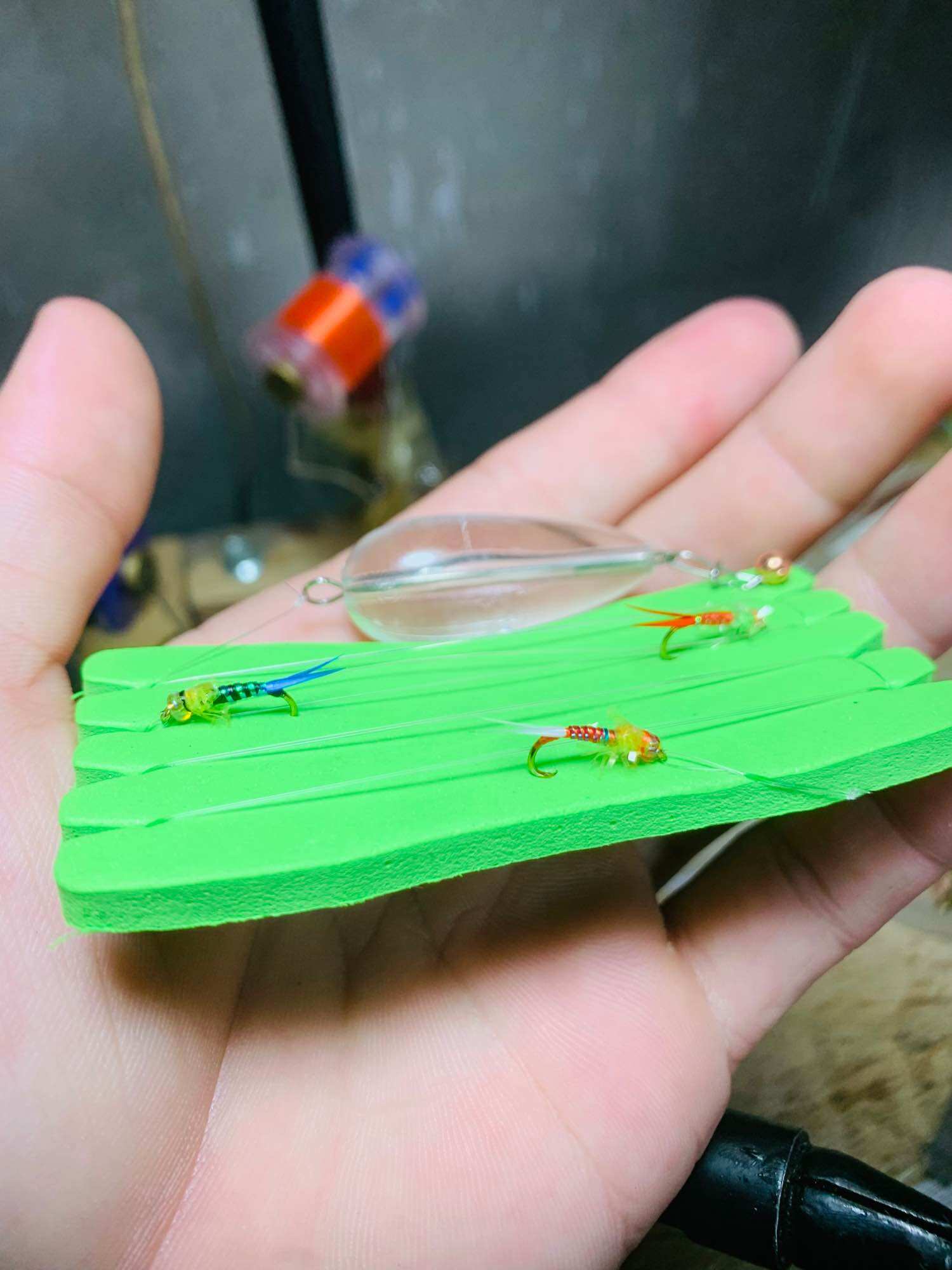 Thẻo câu lure suối 3 lưỡi câu