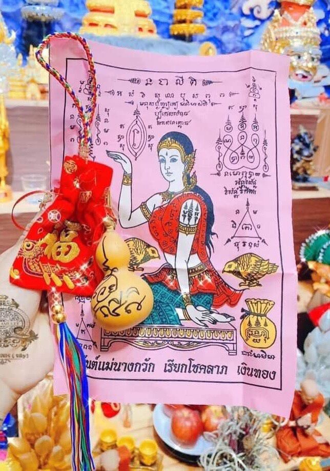 Combo chiêu tài gọi khách tích bảo mẹ ngoắc hồ lô túi gấm thái lan