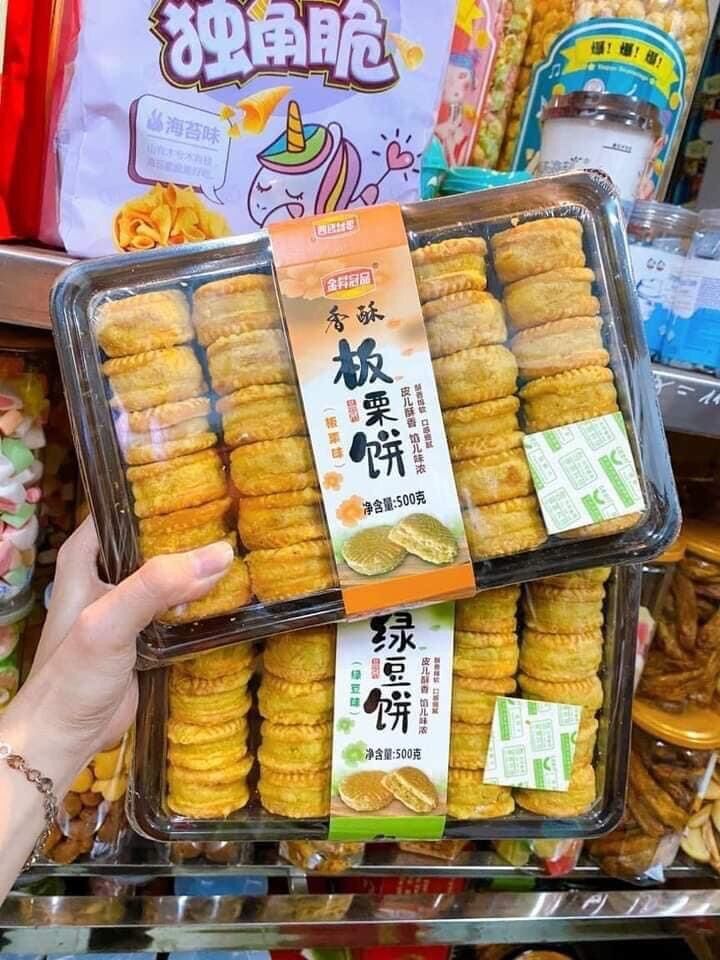 Bánh khay hạt dẻ mật ong đậu xanh siêu NGON