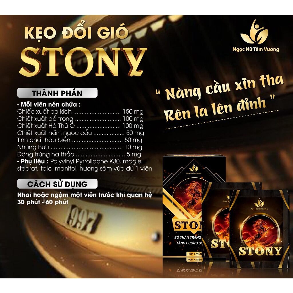KẸO ĐỔI GIÓ STONY hộp 8v