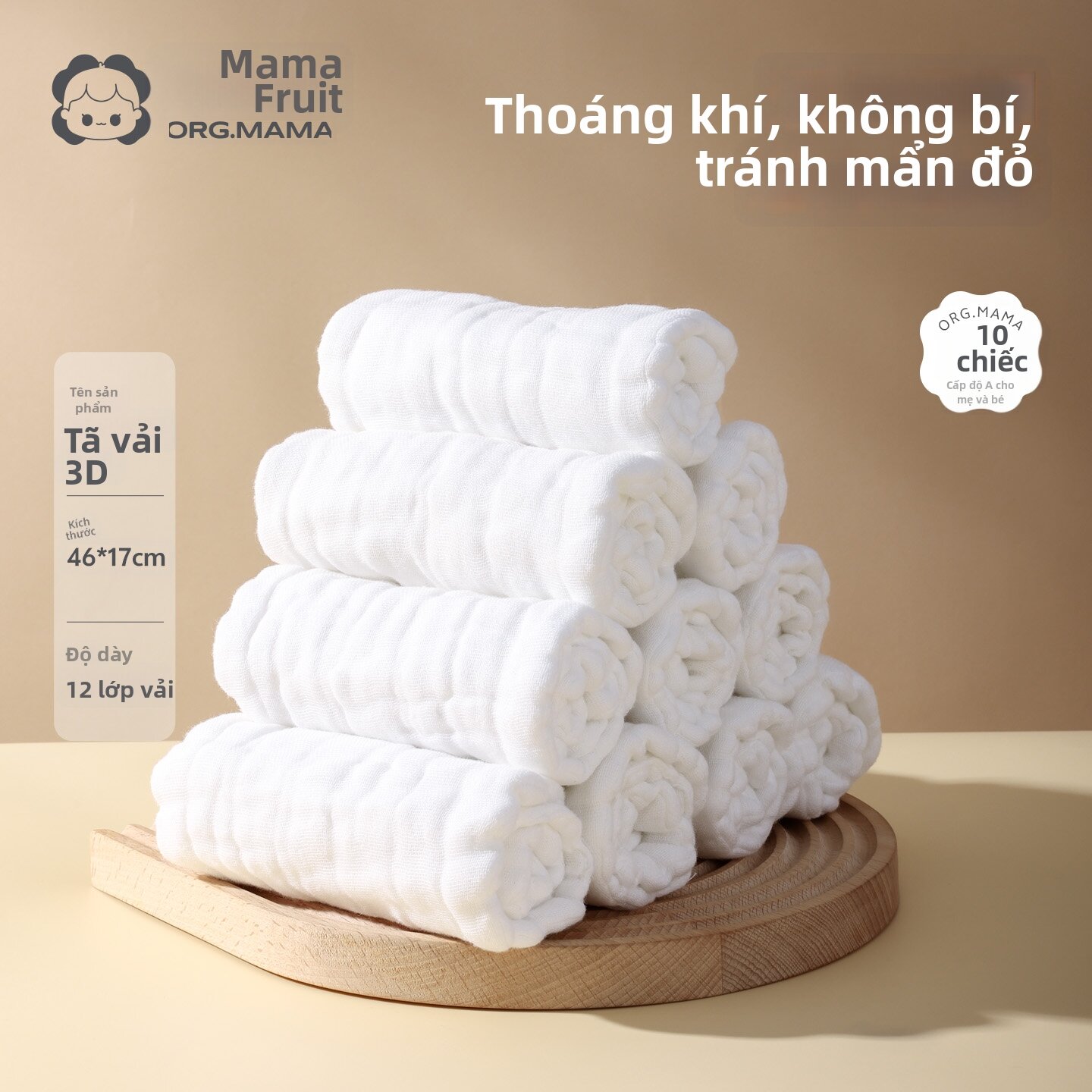 org.mama | Tã Vải Sơ Sinh Cotton Sạch Tái Sử Dụng