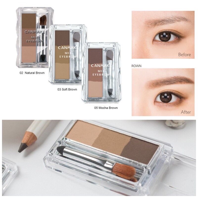 Bột Tán Lông Mày Canmake Mix Eyebrow