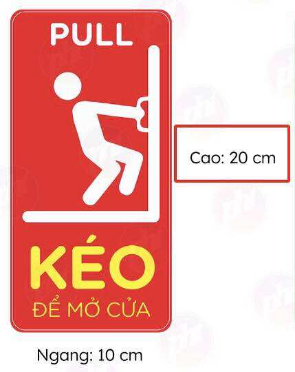 Set combo 2 dán cửa  "ĐẨY - KÉO Cửa Ra Vào PULL - PUSH, CỬA KÍNH ( XANH LÁ )