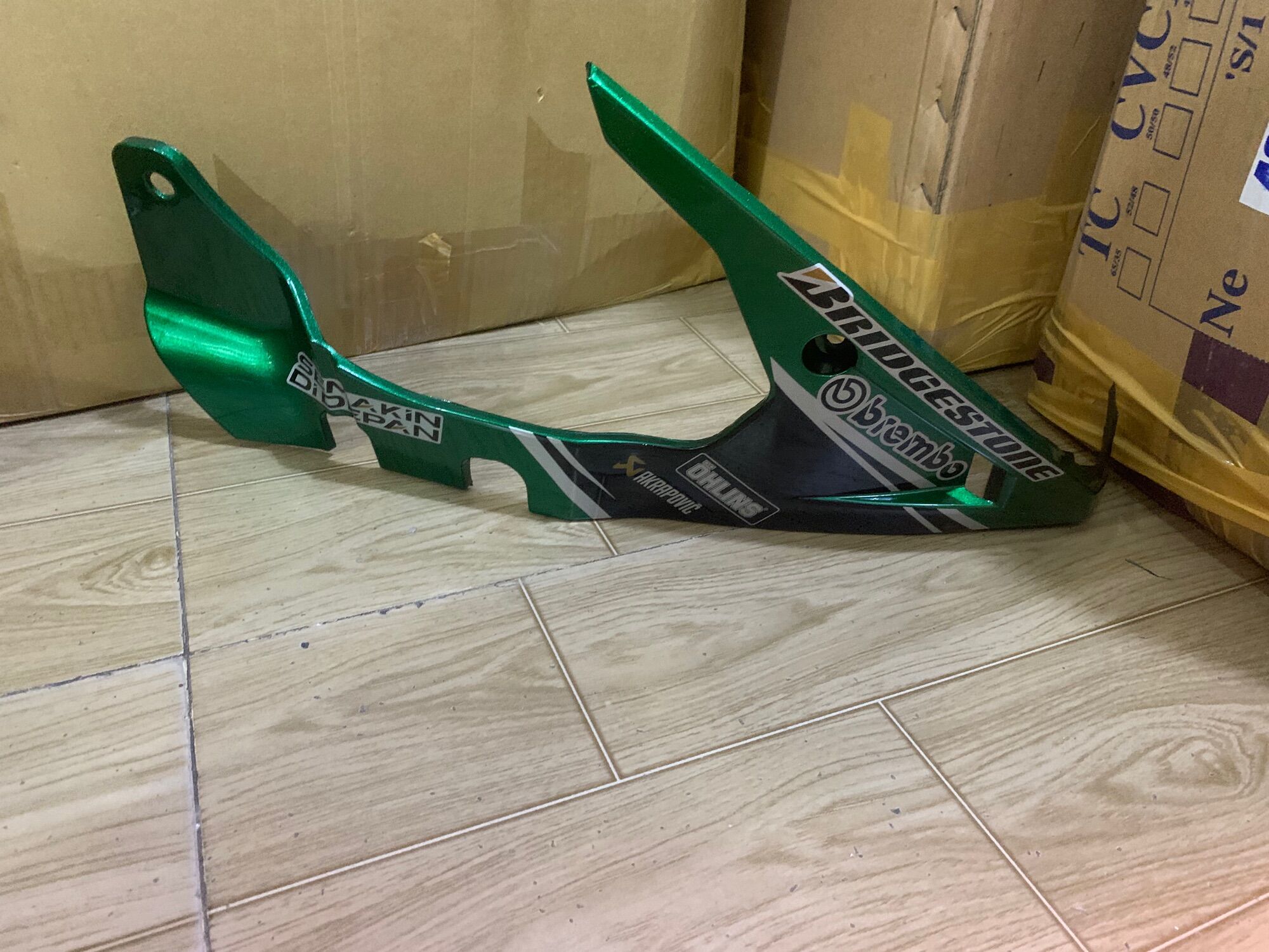 Mỏ cày xe exciter 150 màu xanh lá