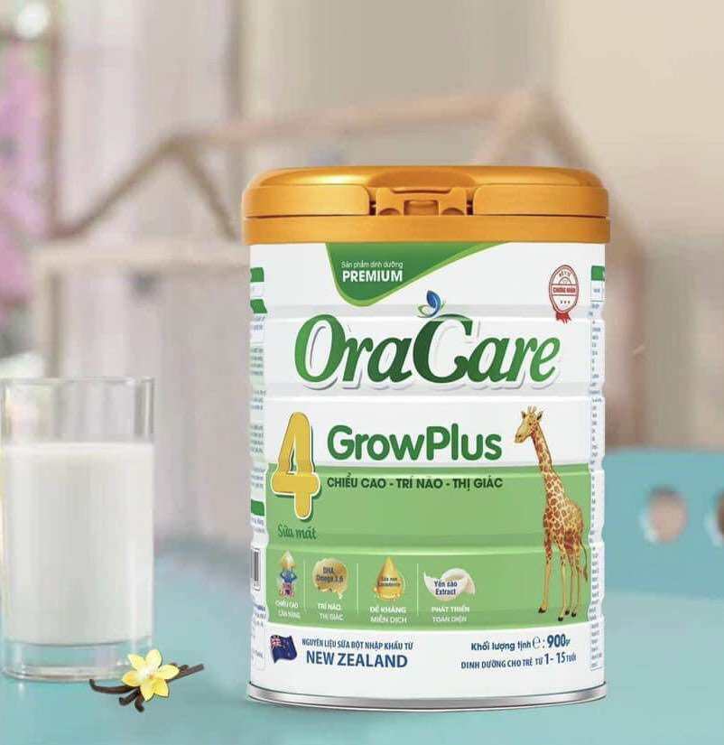 Sữa ORACARE 4 Grow Plus cho trẻ từ 1_15 tuổi