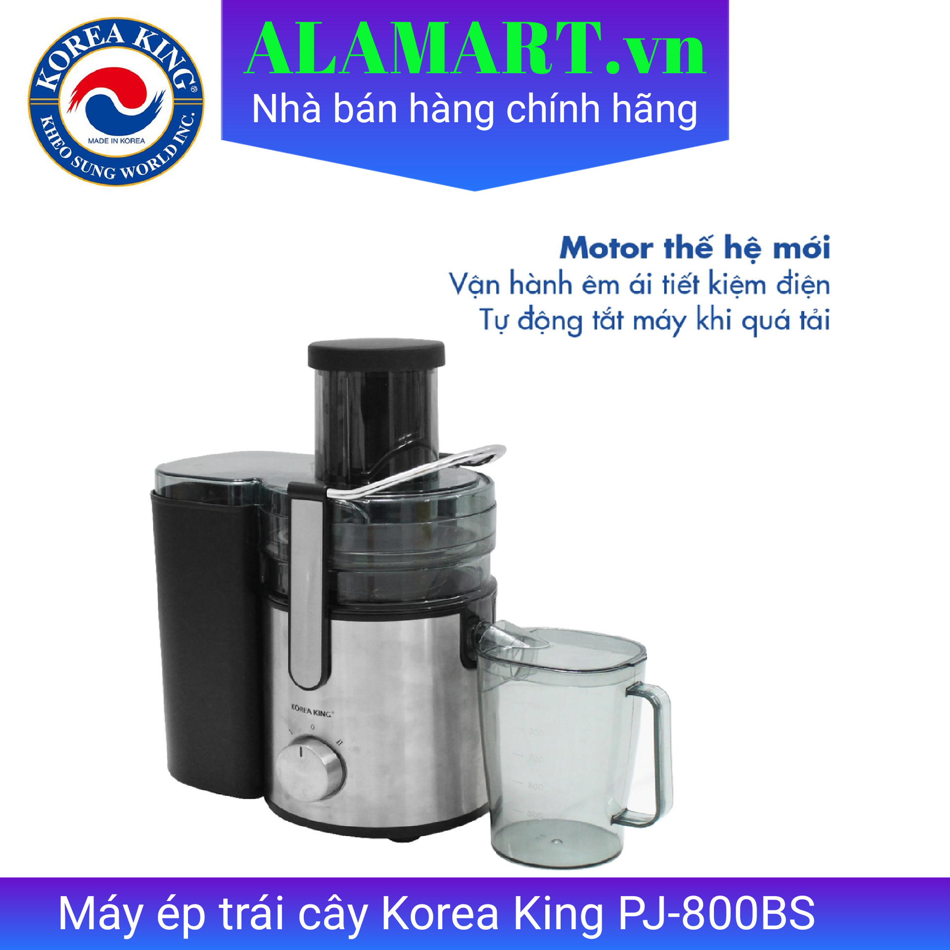 Máy ép trái cây Korea King PJ-800BS