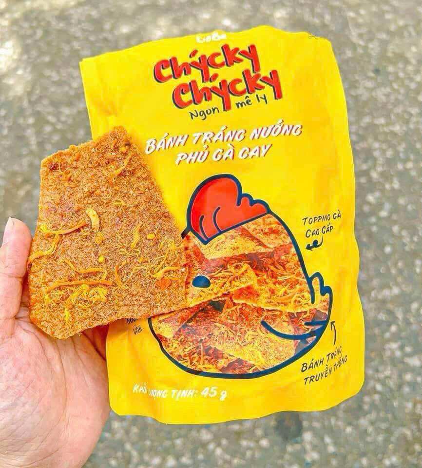 Bánh tráng nướng phủ gà cay CHICKY CHICKY_Bánh tráng cô ba