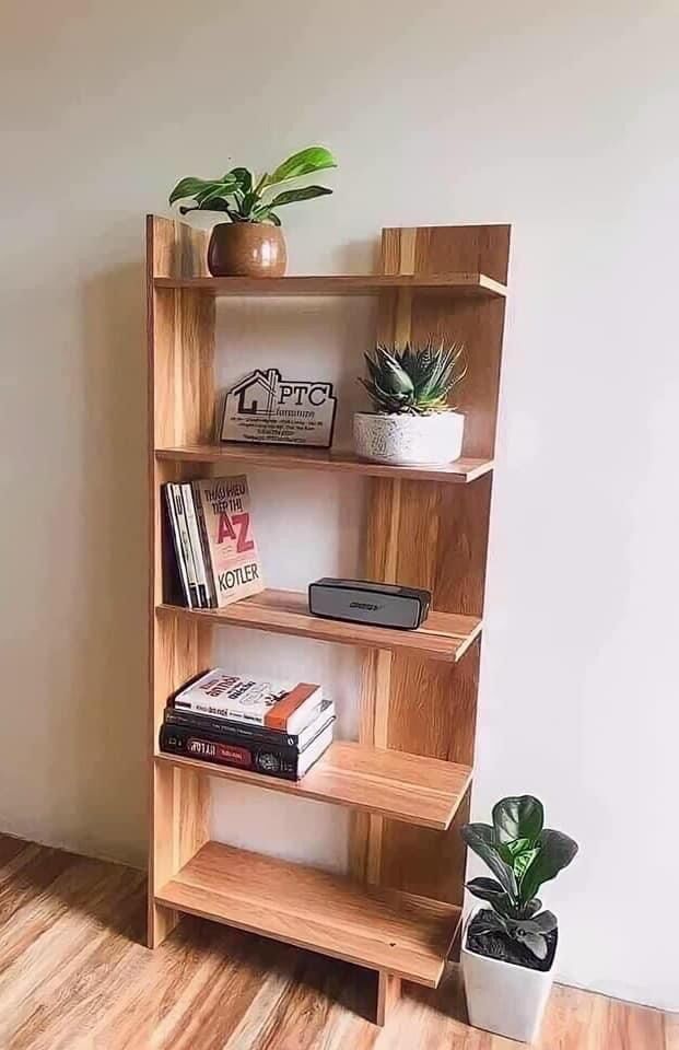 Kệ gỗ góc tường 5 tầng cao cấp