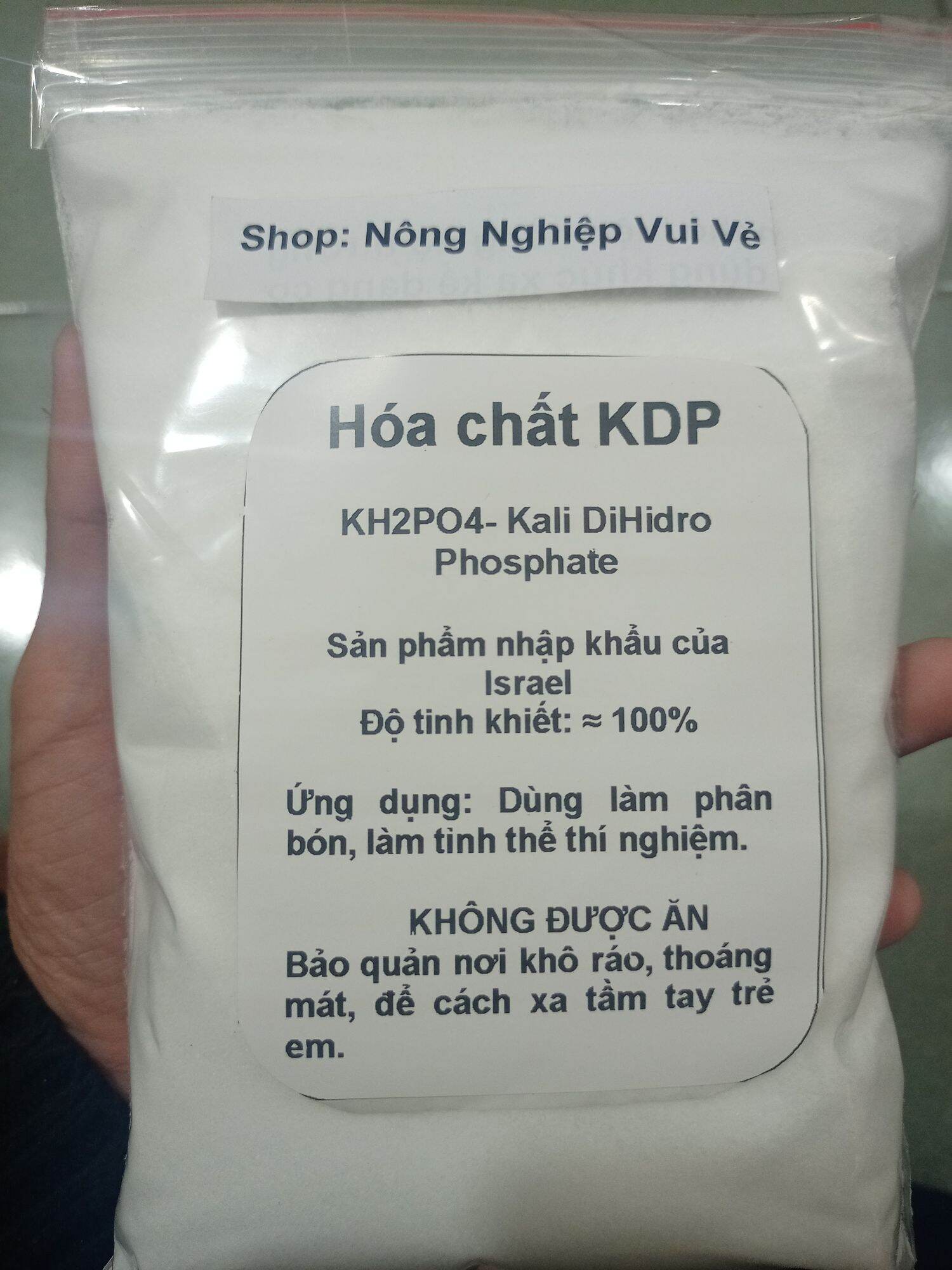 1 kg KDP đảm bảo tinh khiết cao, không có cặn, để nuôi tinh thể KH2PO4 Kali Dihydro Phosphate
