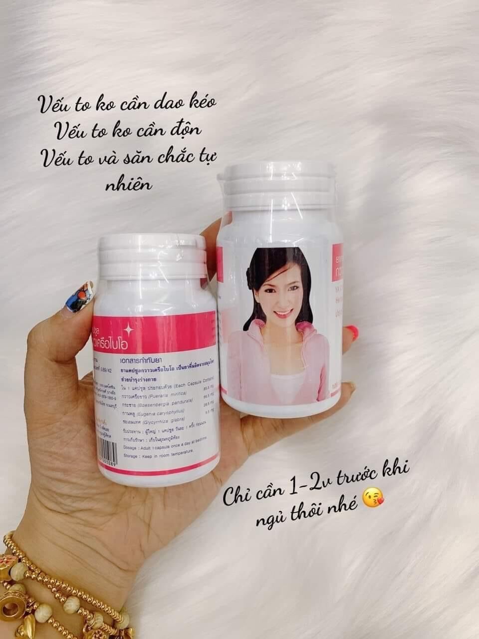 Lọ 100viên nở ngực trắng da yanhee thái lan