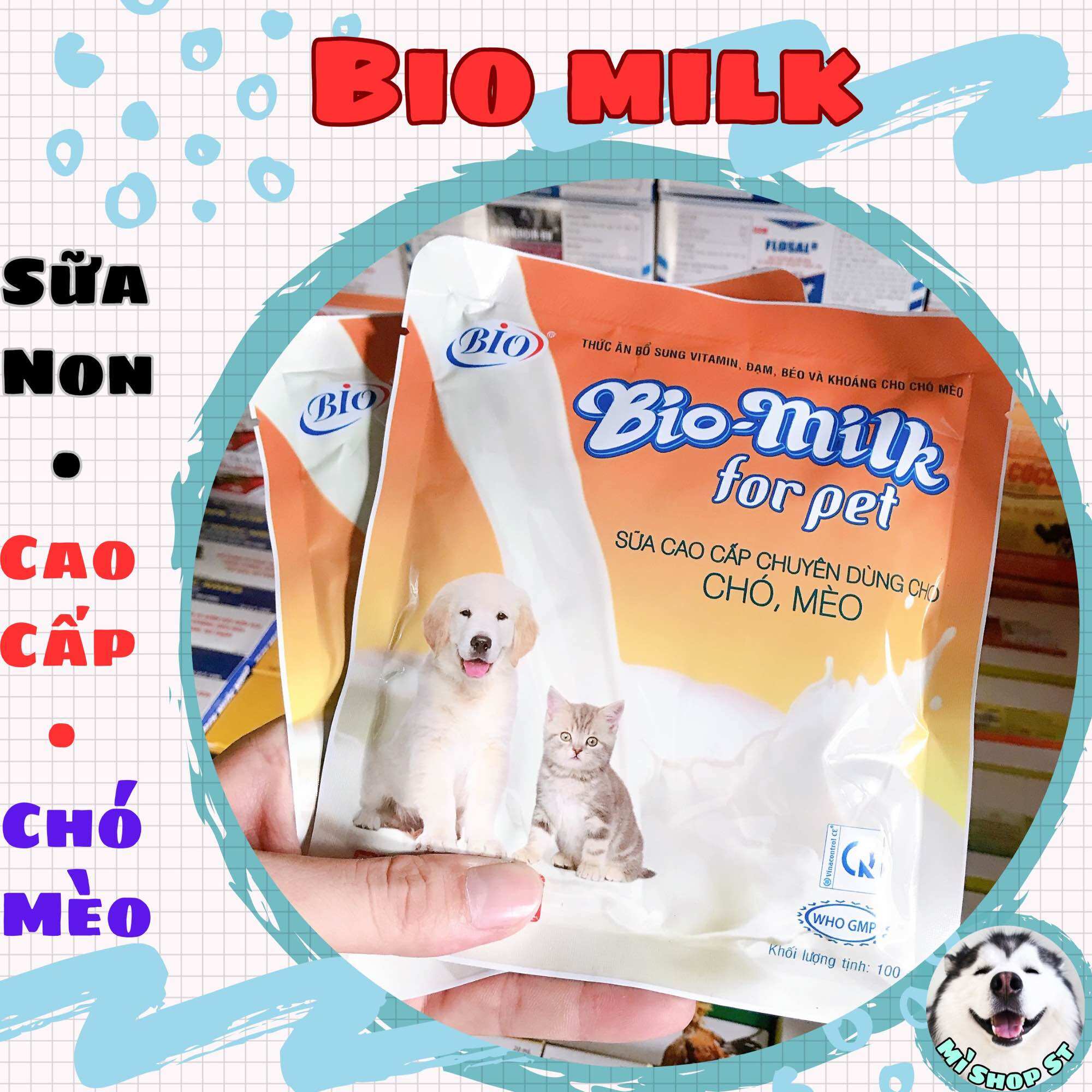 Bio Milk pet sữa non chó, mèo 100gram