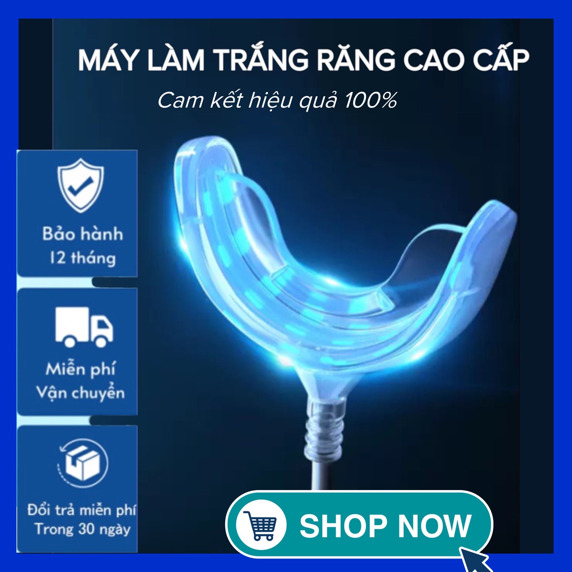 Máy tẩy trắng răng tại nhà, tẩy trắng răng hiệu quả, an toàn không ê buốt răng