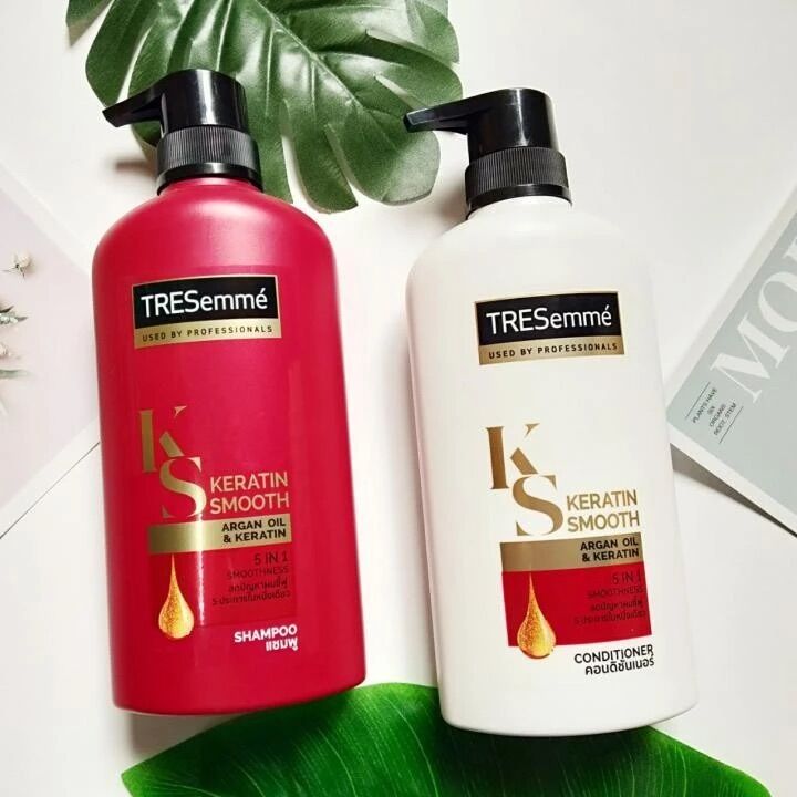 Dầu gội dầu xả Treseme Keratin smooth Thái Lan chai 450ml