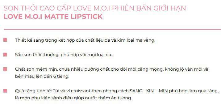 Son M.O.I phiên bản giới hạn