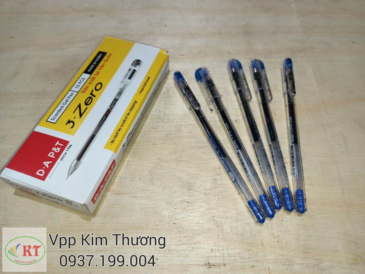 Hộp 12 cây bút Hàn Quốc 3 Zero D. A P&T 0.38mm