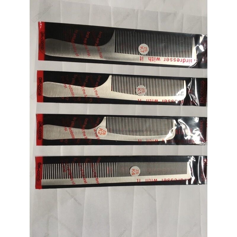 lược cắt tóc inox dùng để cắt tóc chải tóc lược mỏng nhẹ bền, dung trong salon tóc hoặc cá nhân, siêu biền bỉ