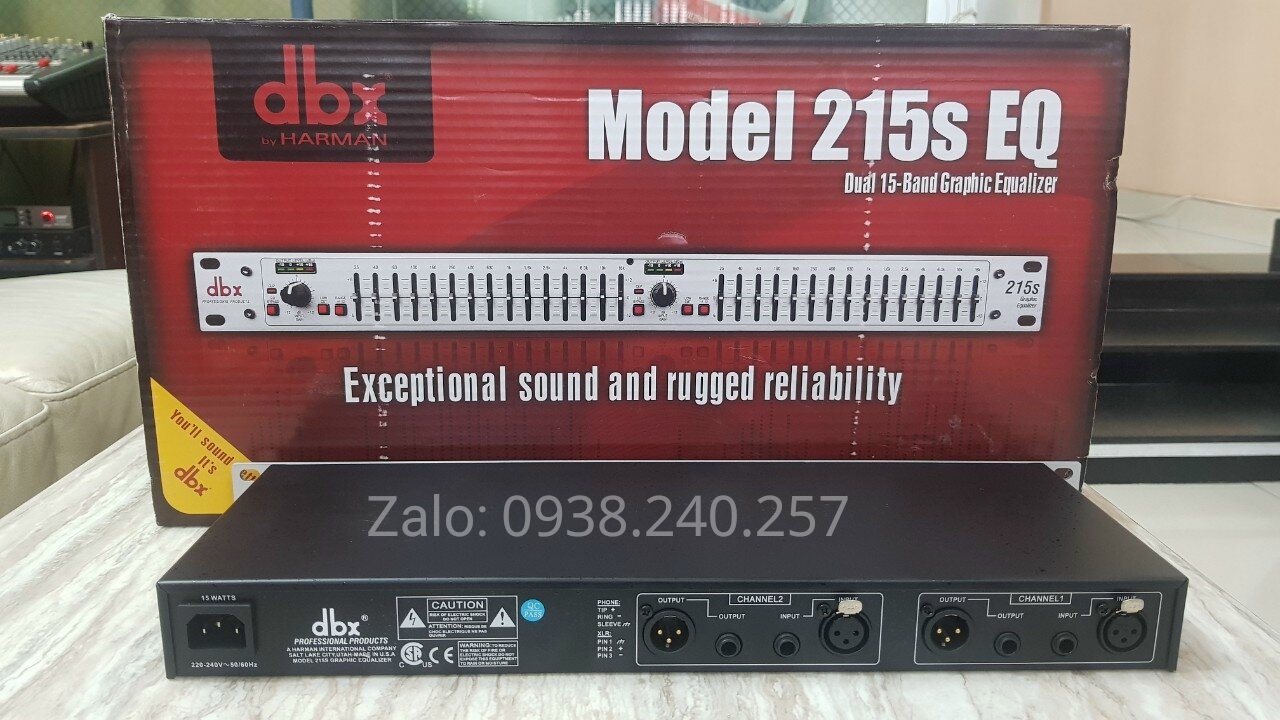 [LOẠI 1 DBX]Lọc xì equalizer dbx 215 hàng chuẩn cao cấp loại 1( đen & trắng)