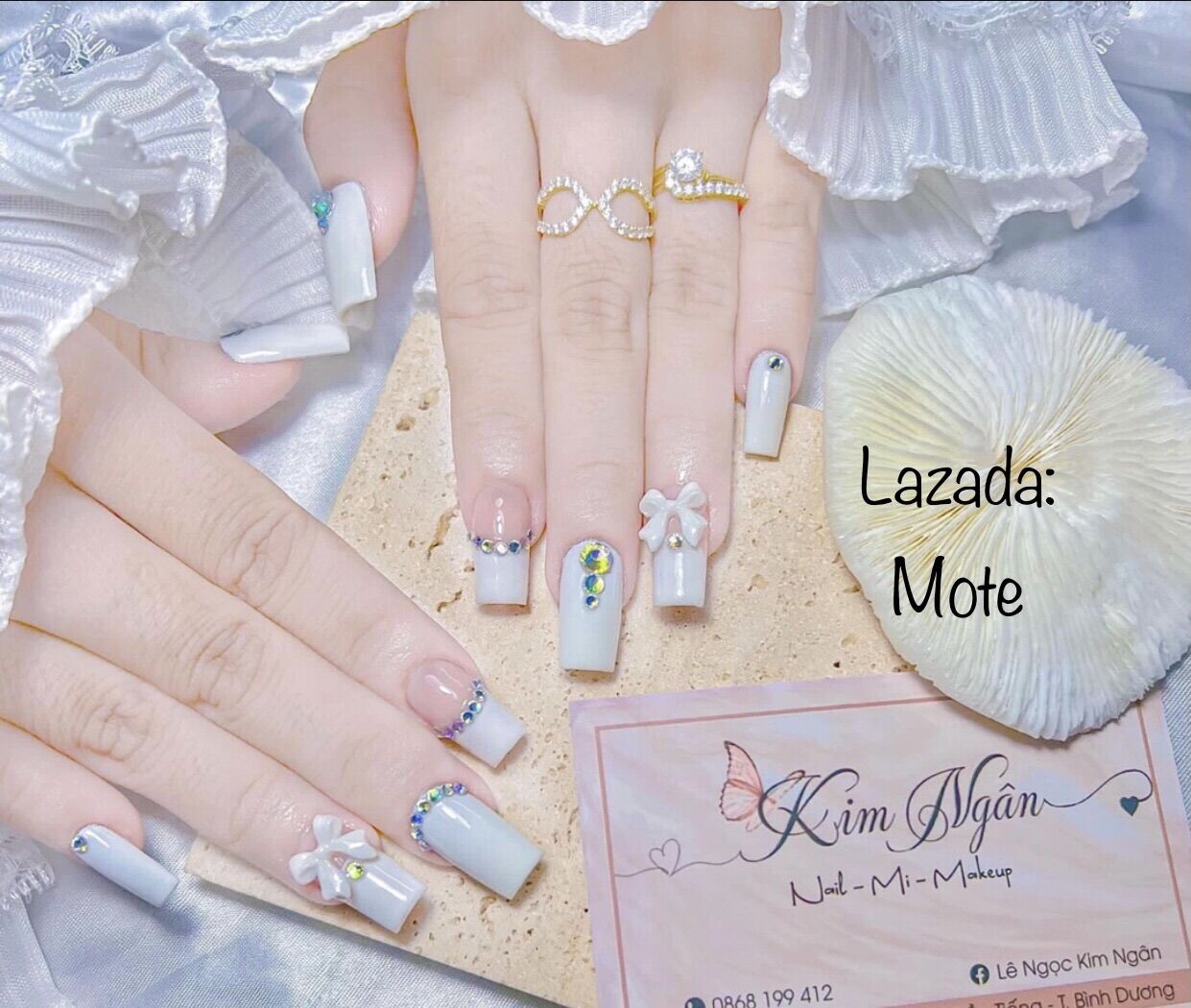 [HCM]- Móng tay úp nails thiết kế, nails cô dâu