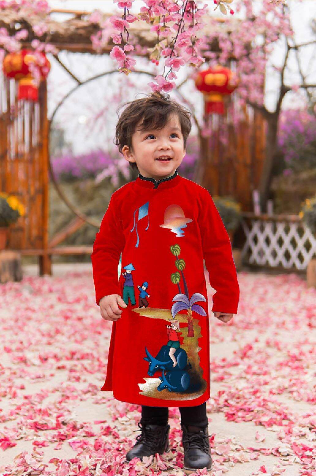 áo dài bé trai
