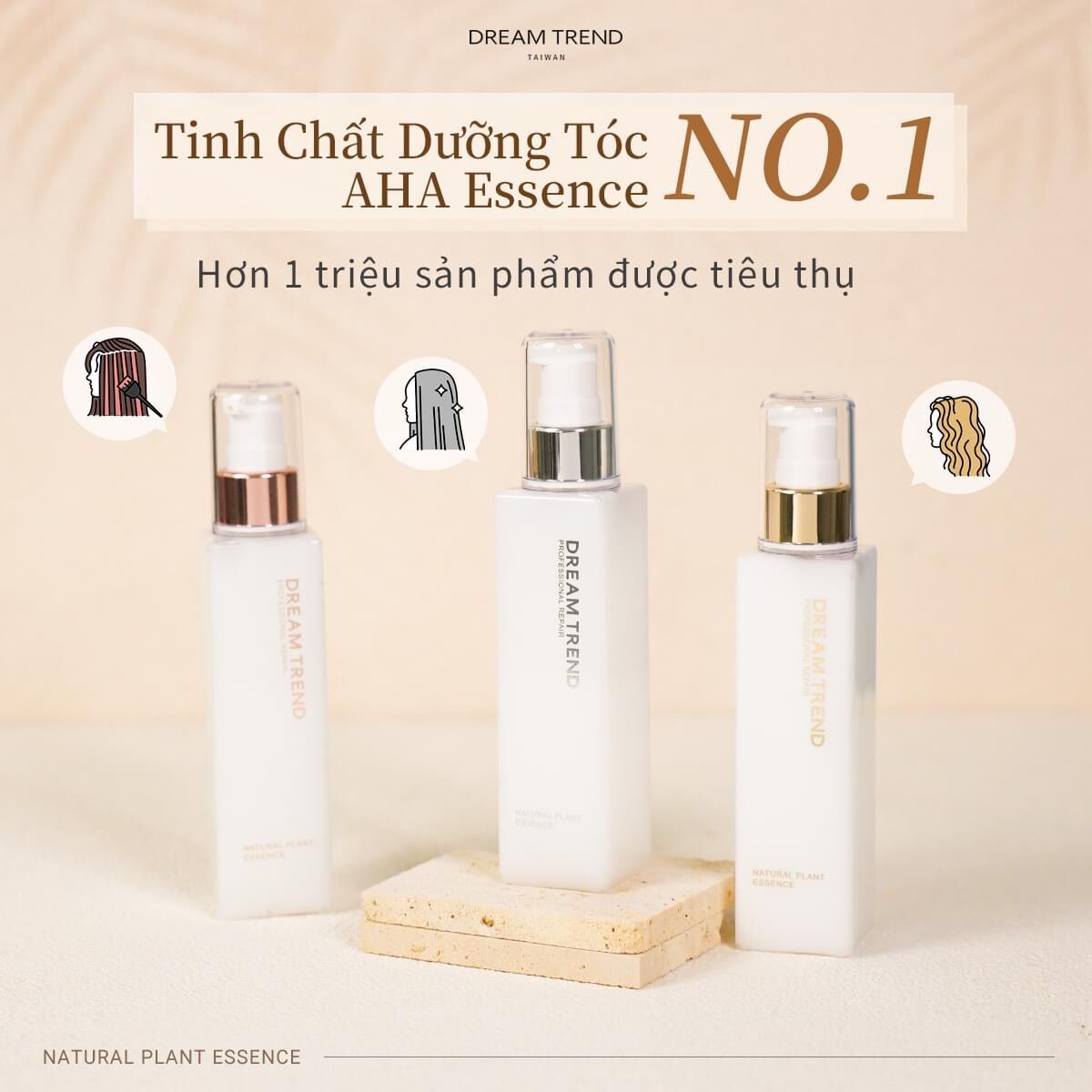 [HCM]2 chai dưỡng tóc AHA DREAM TREND