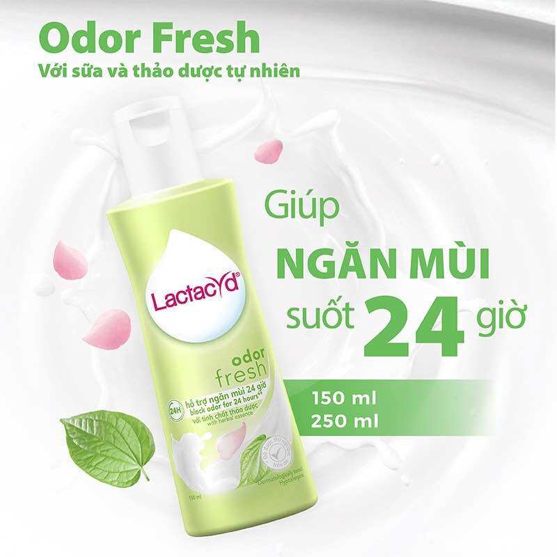 Dung Dịch Vệ Sinh Phụ nữ Lactacyd Odor Fresh Ngăn Mùi 24H 250ml