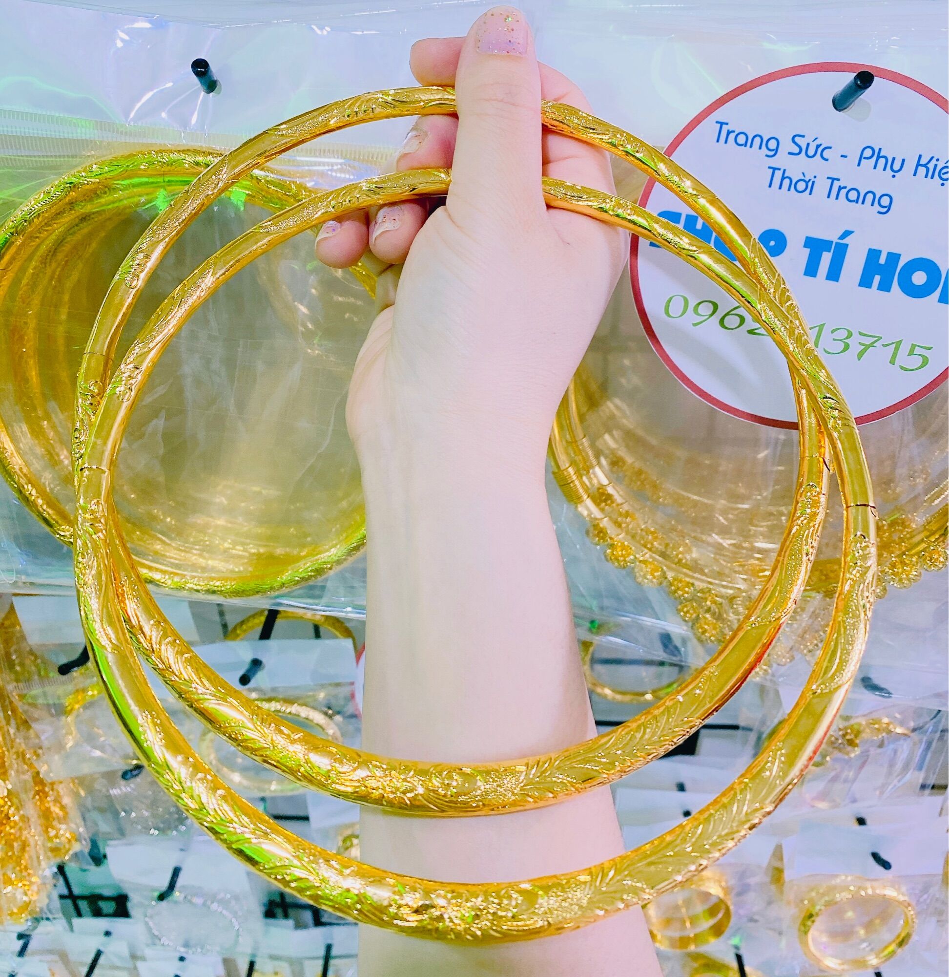 Kiềng cổ cưới chạm hoa văn mạ vàng 24k cao cấp mẫu mới về mua kiềng tặng kèm hộp nhung đỏ đựng