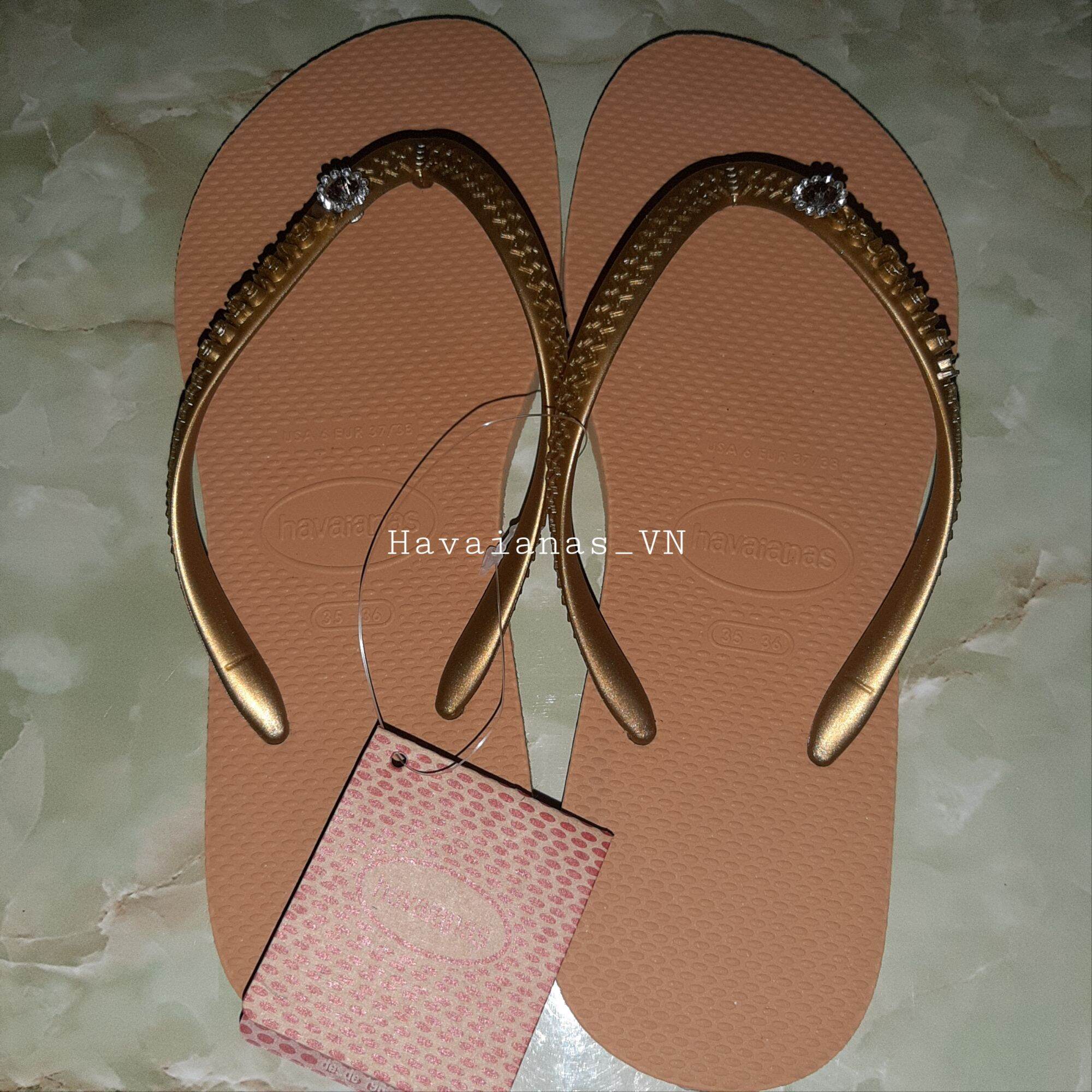 🔥FREESHIP🔥HAVAIANAS - Dép nữ Slim charm đá