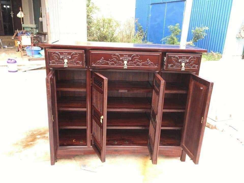 Tủ đựng giày dép gỗ gụ 117x37 cao 97cm