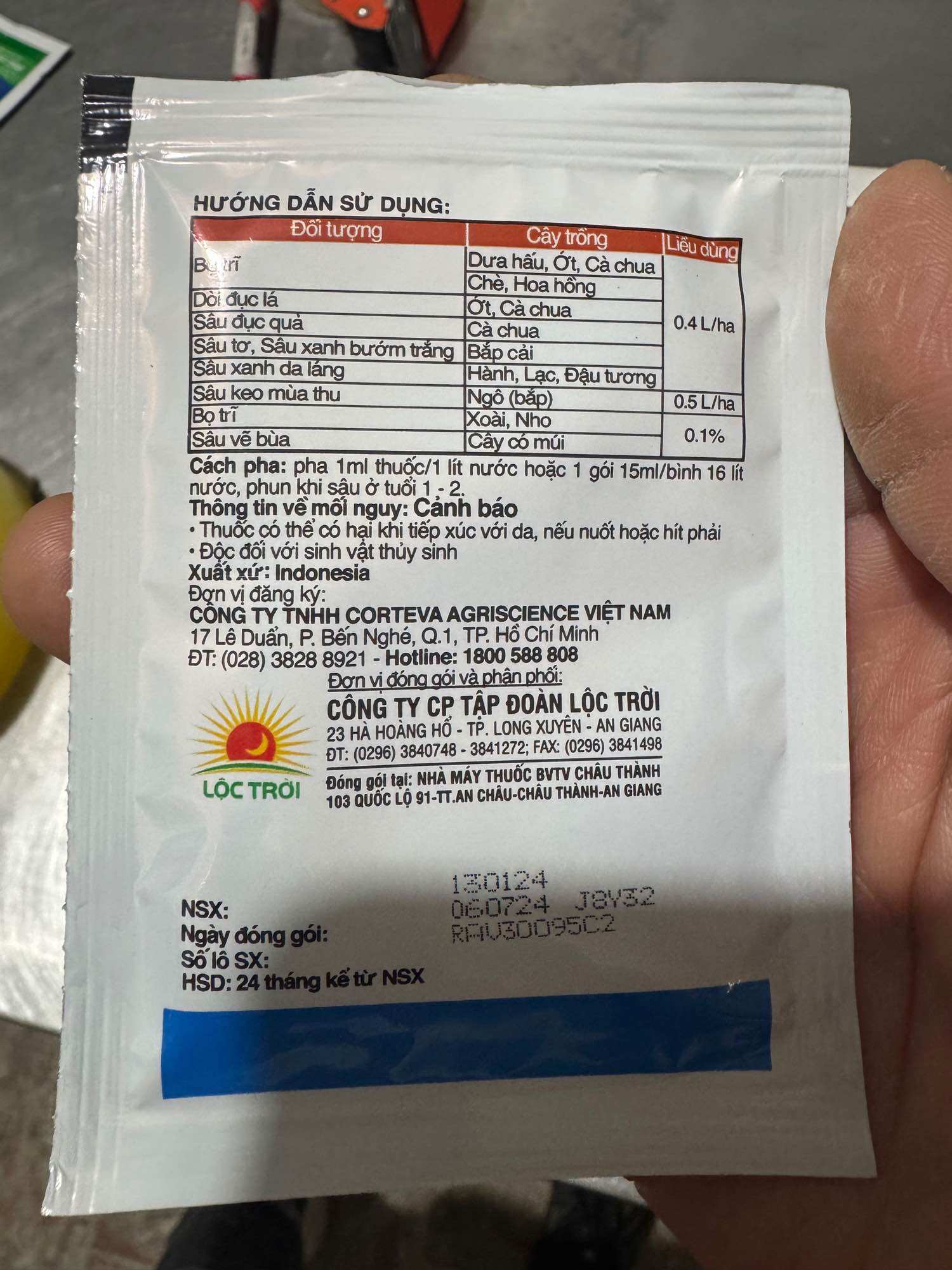 Thuốc trừ sâu sinh học Radiant 60SC (15ml)