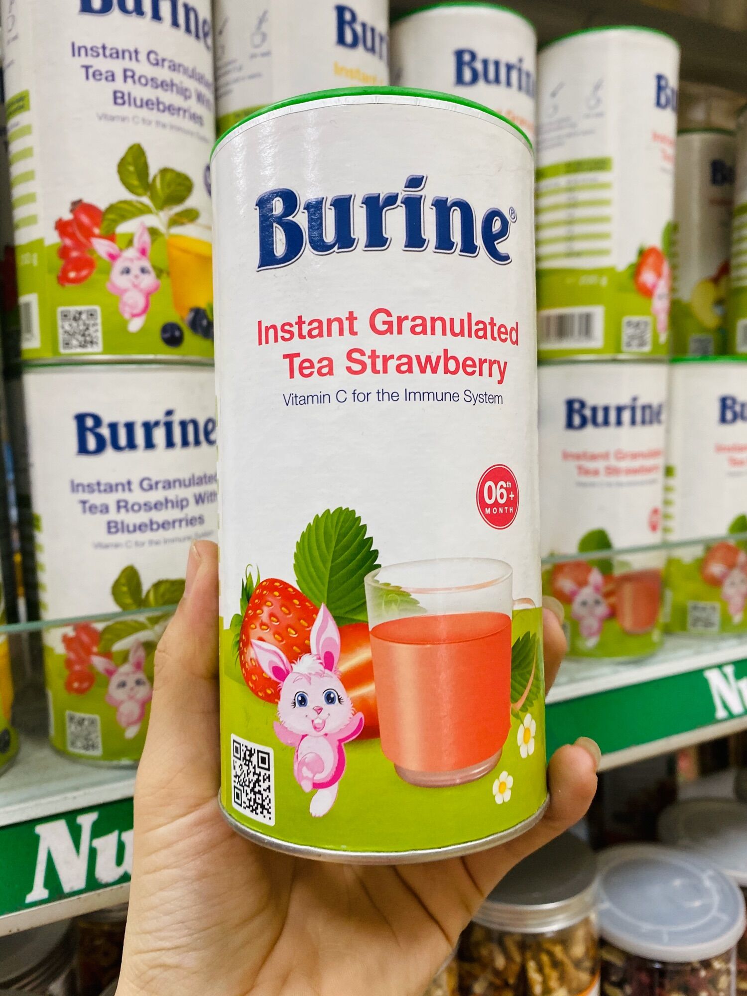 Trà cốm cho bé Burine đủ vị 200g Date 2023