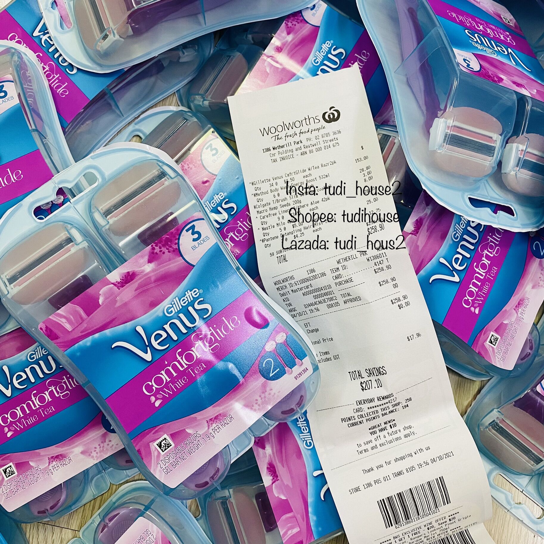 Set dao 2 dao cạo Gillette Venus Comfortglide White Tea